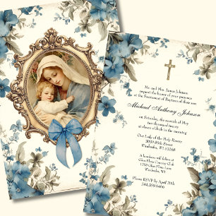 Katholisches Taufkleid Gesegnete Mutter Jesus Einladung