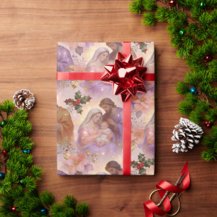 Katholisches Weihnachten Heilige Familie Krippe TM Geschenkpapier