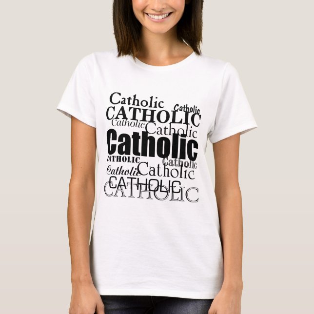 Katholisches Wort T-Shirt (Vorderseite)