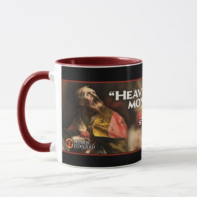 Katholisches Zitat des Heiligen Augustinus Tasse (Links)