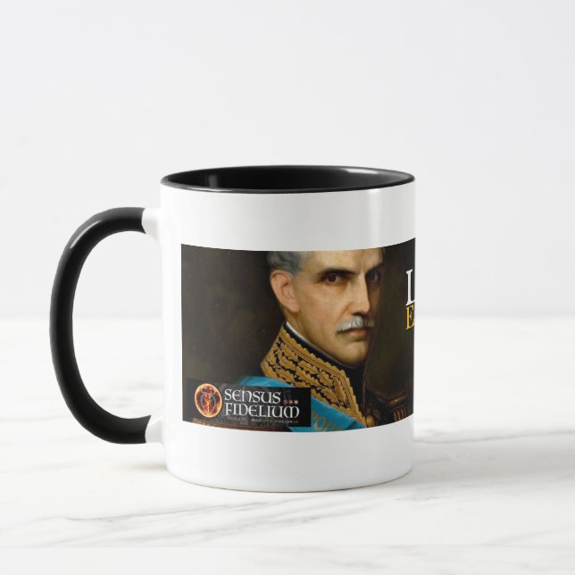 Katholisches Zitat zur Freiheit Moreno Tasse (Links)