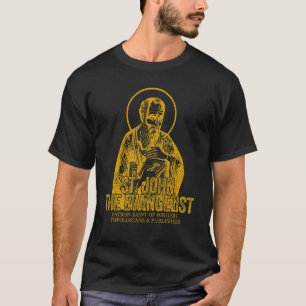 Katholizismus Gold St. Johannes der Evangelist Chr T-Shirt