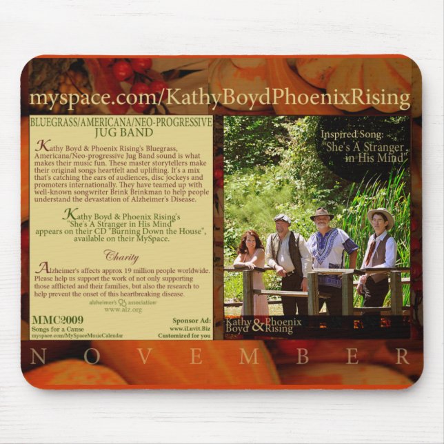 KATHY BOYD PHOENIX, das von unseren 2009 MMC Mousepad (Vorne)