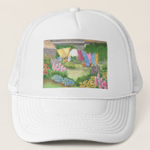 Kathy's Wäsche auf Monhegan ist Maine Hat