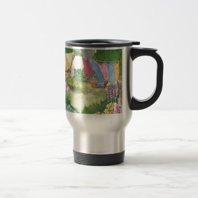 Kathy's Wäsche auf Monhegan ist Me Steel Tasse (Rechts)