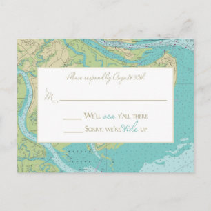 Katie & Brad's Wedding Antwort Postkarte