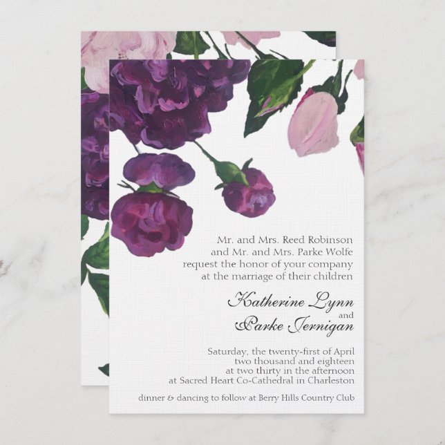 Katie et invitation de PJ (Devant / Derrière)