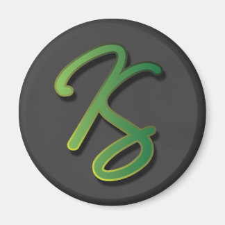 Katie Stodder - Round Magnet (schwarz)