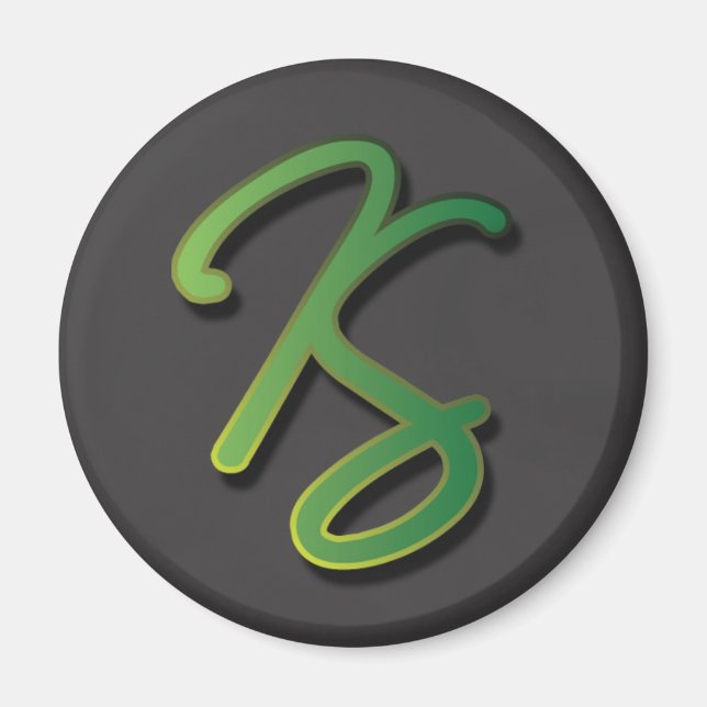 Katie Stodder - Round Magnet (schwarz) (Vorne)