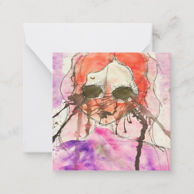 Katie's Artwork #2 - Note Card Mitteilungskarte (Vorderseite)