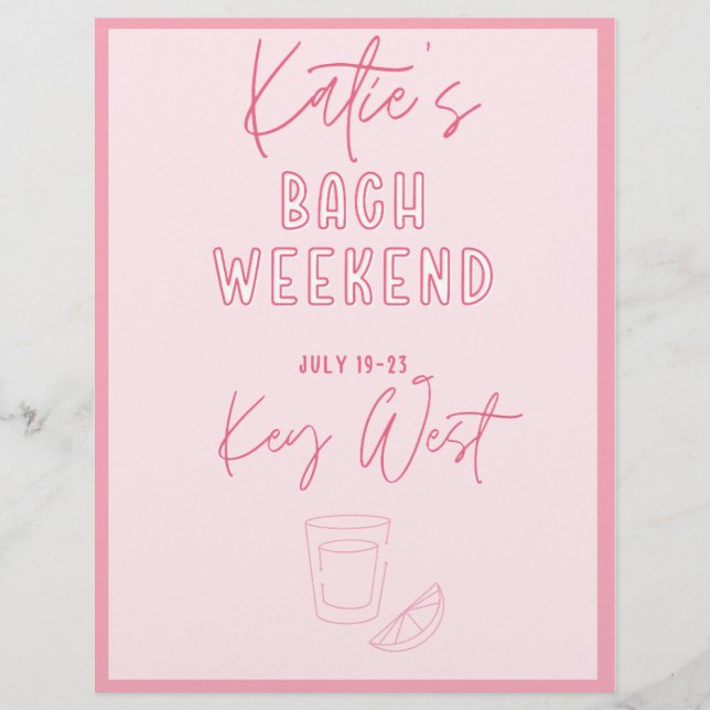 Katies Bach Weekend Events (Vorderseite)