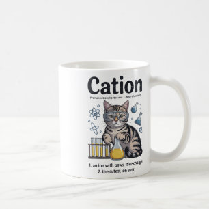 Kation Shirt Katze Wissenschaft Chemie Lehrer Lust Kaffeetasse