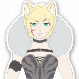Katlin-chan Aufkleber