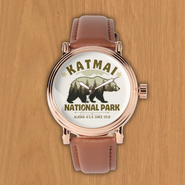 Katmai, National Park Alaska: Nature’s Sanctuary Armbanduhr (Von Creator hochgeladen)