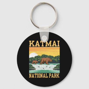 Katmai Nationalpark Alaska Bär Wandern Outdoor Schlüsselanhänger