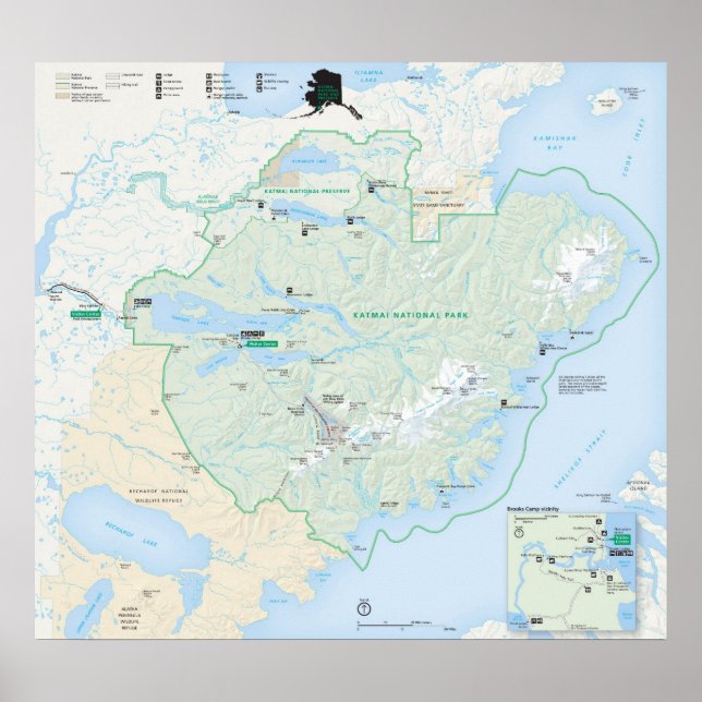 Katmai Nationalpark Poster (Vorne)