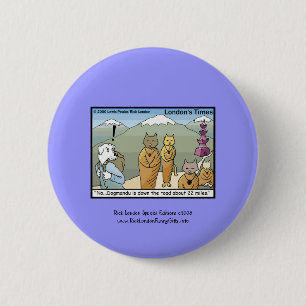 Katmandu & Dogmandu Cartoon Canvas Knopf Button