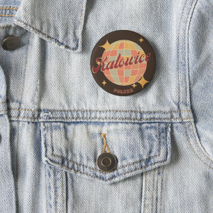Katowice Stadt Polen Retro Vintage Button