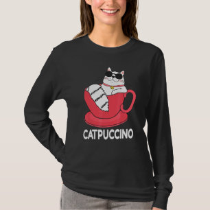 Katpuccino Kaffee Cappuccino Katze T-Shirt