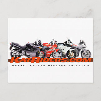 Katriders.com Rote Shirts Postkarte
