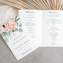 Katrina Boho Katholische Hochzeitsprogramme