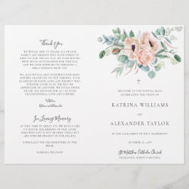 Katrina Katholic Wedding Mass Zeremony Program