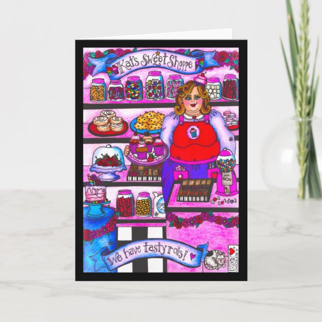 Kat's Sweet Shoppe Card Karte (Vorderseite)