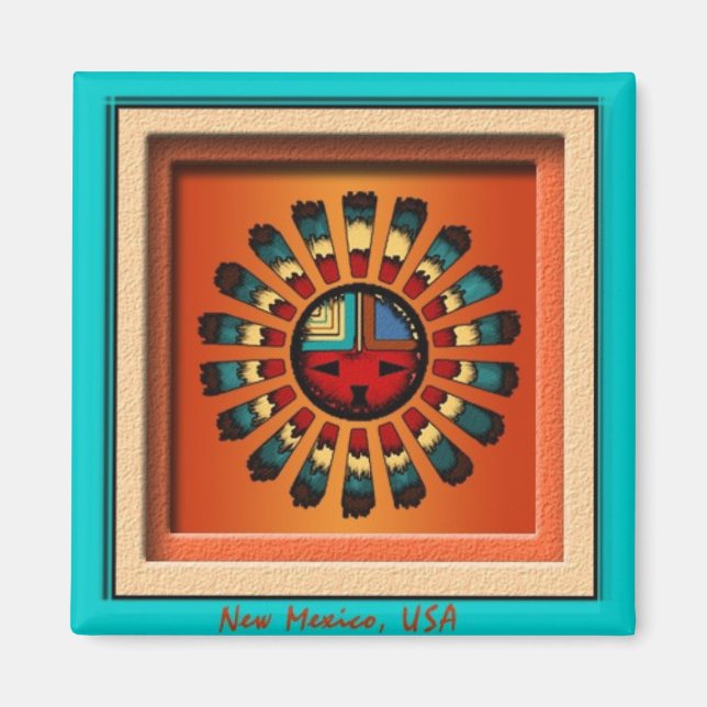 Katsina Sun Face Magnet (Vorne)