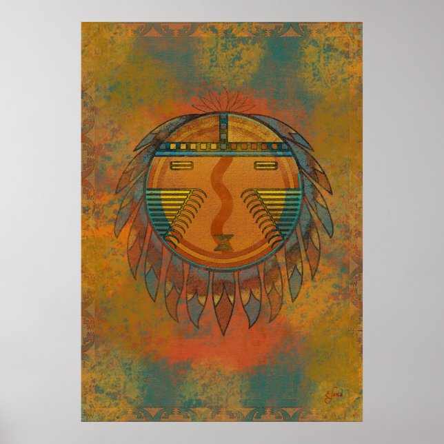 Katsina Sun Face Poster (Vorne)