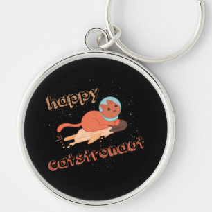 Katstronaut Happy Cat Astronaut Schlüsselanhänger