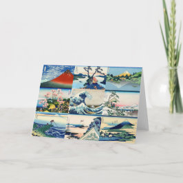 Katsushika Hokusai - 36 Ausblicke auf den Fuji Sel Karte