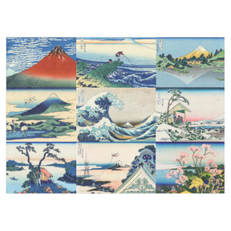 Katsushika Hokusai - 36 Ausblicke auf den Fuji Sel Tischdecke