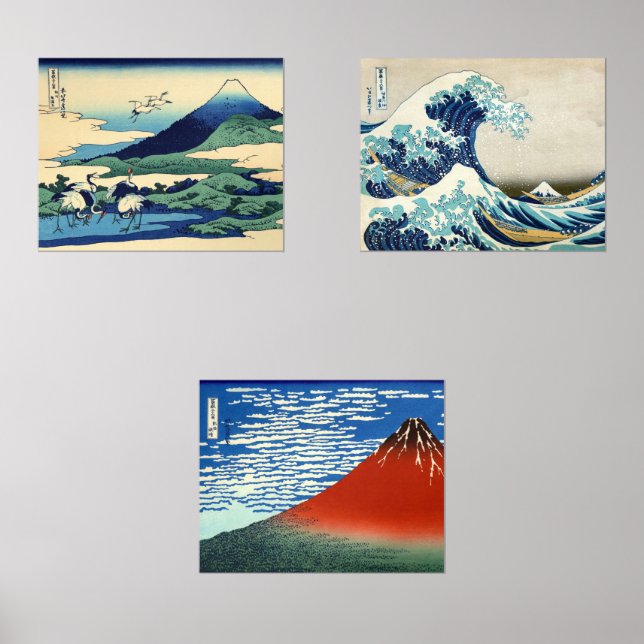 Katsushika Hokusai - 36 Vues sur le Mont Fuji (Recto)