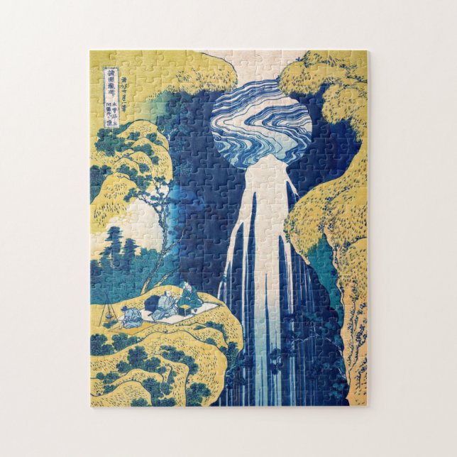 Katsushika Hokusai - Amida Falls (Vertikal)