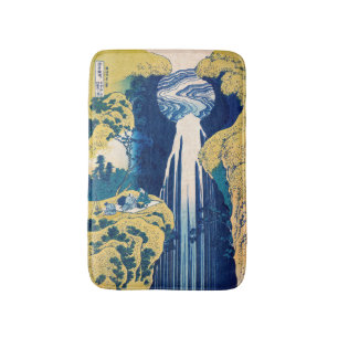 Katsushika Hokusai - Amida Falls Badematte
