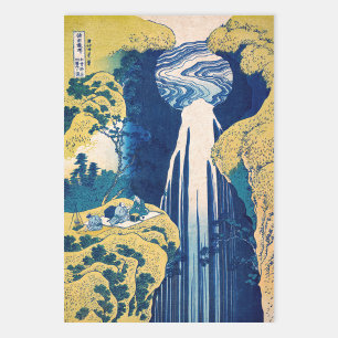 Katsushika Hokusai - Amida Falls Geschenkpapier Set