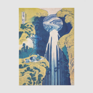 Katsushika Hokusai - Amida Falls Seidenpapier