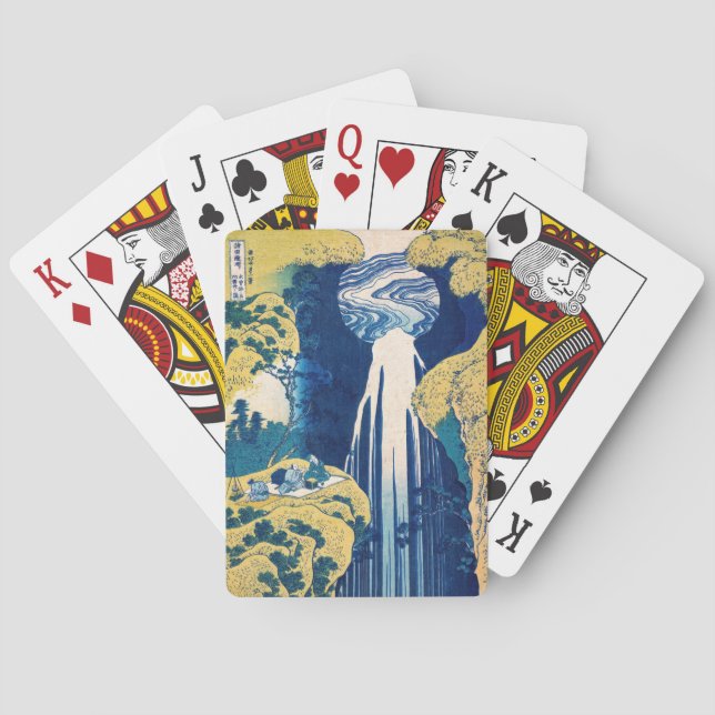 Katsushika Hokusai - Amida Falls Spielkarten (Rückseite)