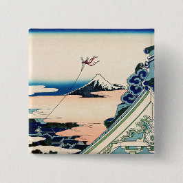 Katsushika Hokusai - Asakusa Honganji temple, Edo Button