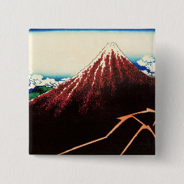Katsushika Hokusai - Blitze unterhalb des Gipfels Button