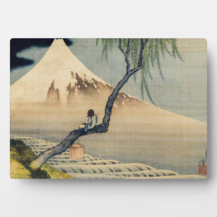 Katsushika Hokusai - Boy Viewing Mount Fuji Fotoplatte