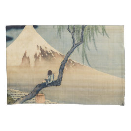 Katsushika Hokusai - Boy Viewing Mount Fuji Kissenbezug