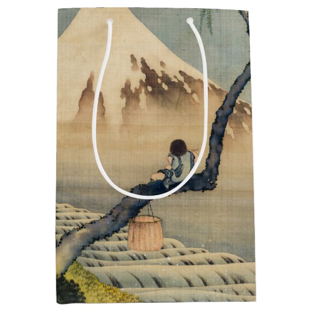 Katsushika Hokusai - Boy Viewing Mount Fuji Mittlere Geschenktüte (Vorderseite)