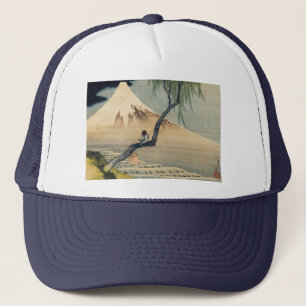 Katsushika Hokusai - Boy Viewing Mount Fuji Truckerkappe
