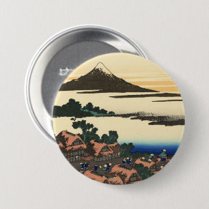 Katsushika Hokusai Dawn in der Provinz Kai Button