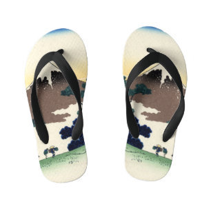 Katsushika Hokusai. Der Eindringpass in der Provin Kinderbadesandalen