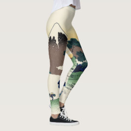 Katsushika Hokusai. Der Eindringpass in der Provin Leggings