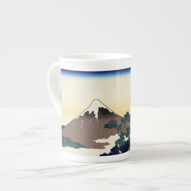 Katsushika Hokusai. Der Eindringpass in der Provin Prozellantasse (Vorderseite Links)