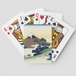 Katsushika Hokusai.  Der Inume-Pass in der Provinz Spielkarten