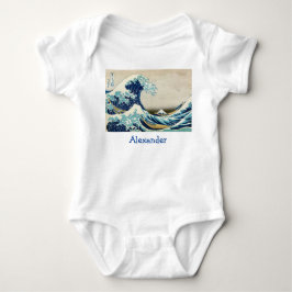 Katsushika Hokusai - Die große Welle vor Kanagawa Baby Strampler